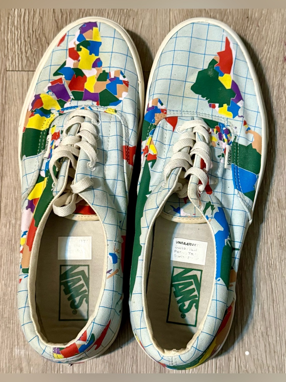VANS Save Our Planet X Vans Era World Map Low Sneakers White/Multi Men's 11